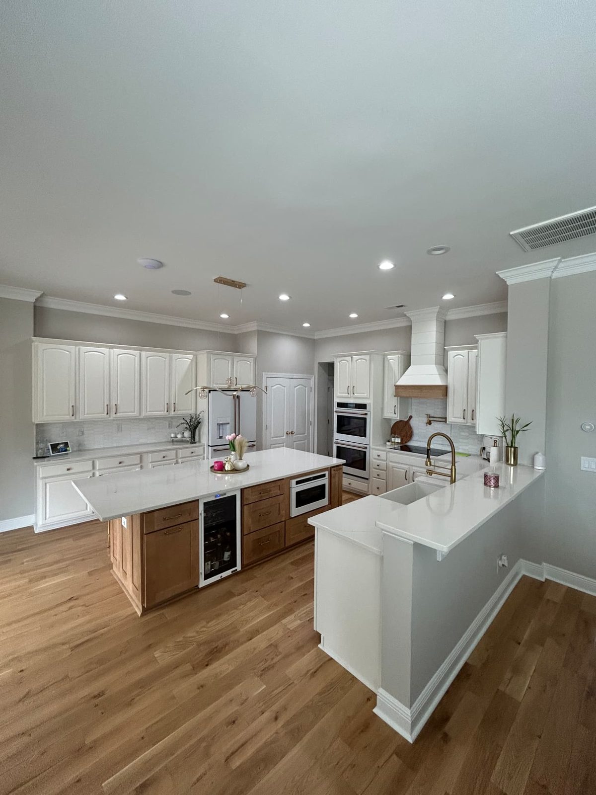 Open-plan kitchen refresh after
